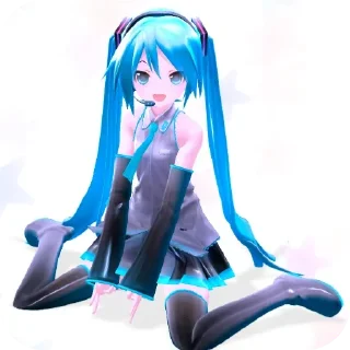 🙂 emoji Miku by @ekwyd Telegram sticker 18 of 40