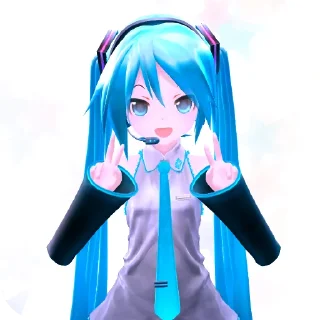 ✌ emoji Miku by @ekwyd Telegram sticker 17 of 40
