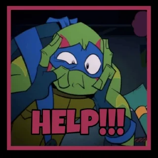 😟 emoji TMNT Telegram sticker 9 of 40