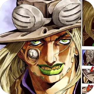 🫥 emoji Steel ball run Telegram sticker 7 of 70