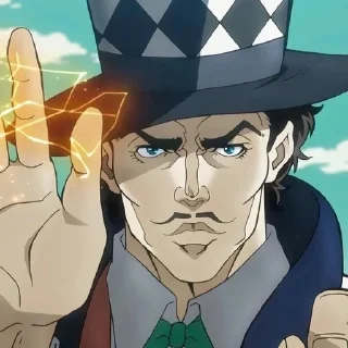 🤔 emoji Jojo anime moment Telegram sticker 7 of 46