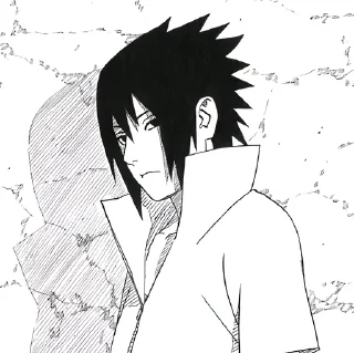 🕳️ emoji Sasuke Uchiha ≈ @wujsed Telegram sticker 8 of 84