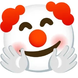 🤗 emoji Clown emoji Telegram sticker 13 of 120
