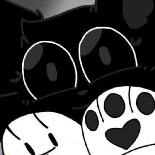 😄 emoji Cartoon dog/cartoon cat/felix Telegram sticker 20 of 58