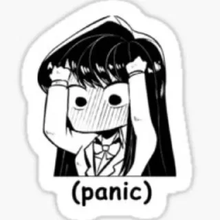 😨 emoji Коми Сан @hghhguh Telegram sticker 23 of 50