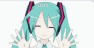 🌟 emoji Miku Pom Telegram sticker 13 of 16