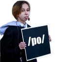 Sticker from /po/