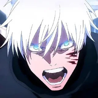 🤬 emoji Годжо Сатору @anime_sticks Telegram sticker 15 of 20