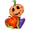 ❤ emoji Jack Pumpkin Head Telegram sticker 14 of 25