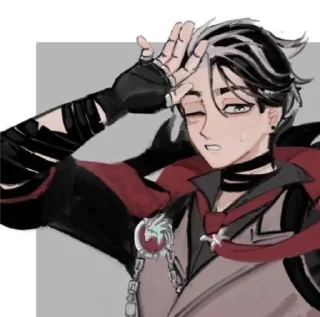 🐺 emoji 🐺 Wriothesley 🐺 :: @KingValet Telegram sticker 19 of 31