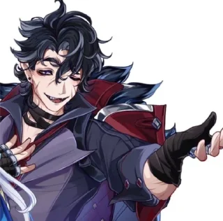 🐺 emoji 🐺 Wriothesley 🐺 :: @KingValet Telegram sticker 20 of 31
