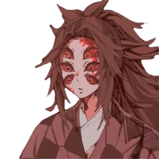 😧 emoji Kokushibo by @peach_artworld Telegram sticker 5 of 21