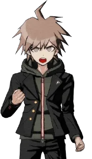 😾 emoji ~ makoto naegi by @wanna_s_l_e_e_p ~ Telegram sticker 9 of 120