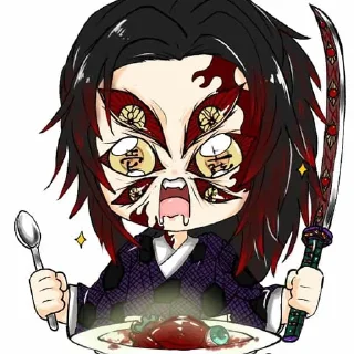 🤪 emoji Kokushibo Telegram sticker 18 of 27
