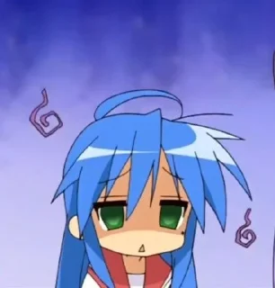 😞 emoji Konata Izumi Telegram sticker 13 of 77