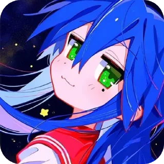 💙 emoji 💙💙Konata♡(*>ω<)ω<*♡ @KITTYKIAD Telegram sticker 23 of 30