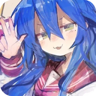 💙 emoji 💙💙Konata♡(*>ω<)ω<*♡ @KITTYKIAD Telegram sticker 24 of 30