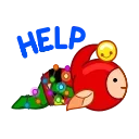 🙁 emoji Speedy Elf Telegram sticker 13 of 23