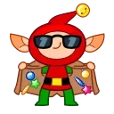 😎 emoji Speedy Elf Telegram sticker 18 of 23