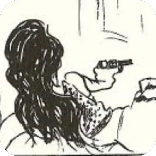 Sticker from Fujiko Mine/Stills from the ma