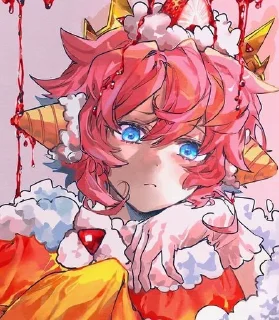 🍰 emoji 𝕊𝕋ℝ𝔸𝕎𝔹𝔼ℝℝ𝕐 ℂℝ𝔼ℙ𝔼 Telegram sticker 12 of 28