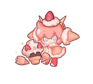 🍰 emoji 𝕊𝕋ℝ𝔸𝕎𝔹𝔼ℝℝ𝕐 ℂℝ𝔼ℙ𝔼 Telegram sticker 24 of 28