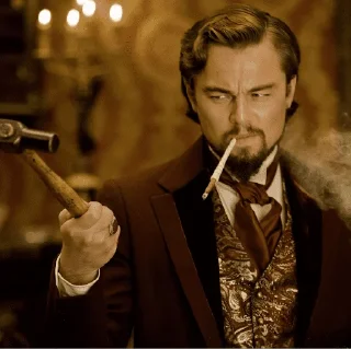 🔨 emoji Leonardo DiCaprio Telegram sticker 17 of 116