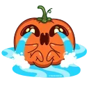 😭 emoji Pumpkin Jack (@TgSticker) Telegram sticker 11 of 48