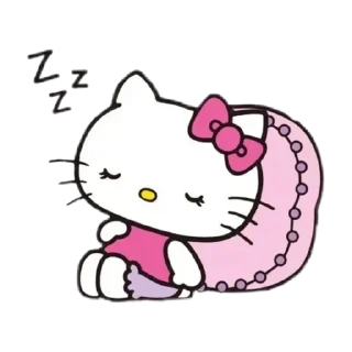 😴 emoji hello kitty Telegram sticker 10 of 44