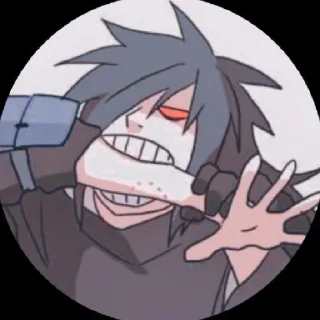 ❤️ emoji Мадара Telegram sticker 12 of 60