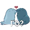 🥰 emoji Пак тюленя ( @tulenzentg ) Telegram sticker 22 of 26