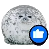 👍 emoji Пак тюленя ( @tulenzentg ) Telegram sticker 13 of 26