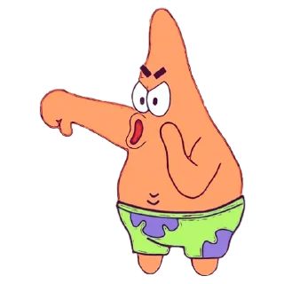 👎 emoji Spongebob Telegram sticker 12 of 58