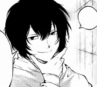 Sticker from Dazai Osamu.