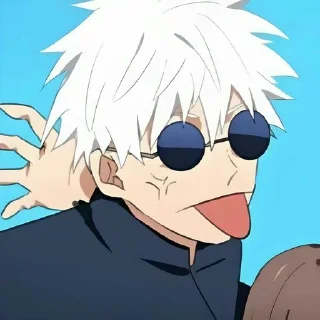😛 emoji Годжо @anime_sticks Telegram sticker 5 of 20