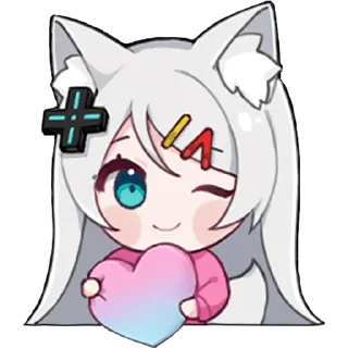 ❤️ emoji Mizuki @jp_stickers Telegram sticker 3 of 17