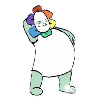 🏵 emoji ᗞᗩᑎᗞᎩ | ᗞᗩᑎᗞᎩ'ᔑ ᗯᓂᖇᏞᗞ Telegram sticker 1 of 50