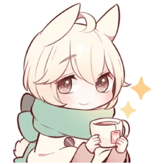 ☕️ emoji Зайчик @tg_sticks Telegram sticker 6 of 41