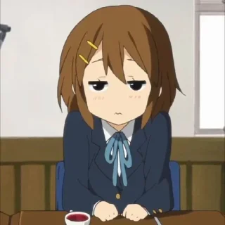 😓 emoji Yui Hirasawa Telegram sticker 15 of 70