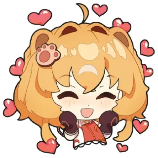 🥰 emoji Гоба-чан @GenshinHoney Telegram sticker 7 of 11