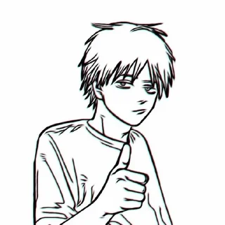 👍 emoji Дэнджи мой симп Telegram sticker 10 of 34