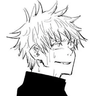 🥲 emoji Годжо Сатору. Telegram sticker 10 of 101