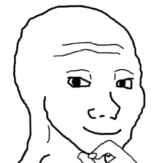 🙂 emoji Wojaks Telegram sticker 19 of 39