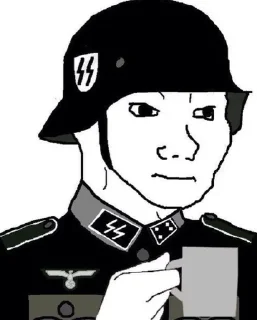 😐 emoji Right Wojak Telegram sticker 8 of 15