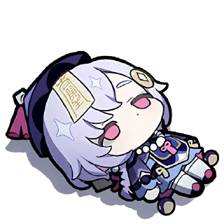 🥺 emoji Чиби Геншин @Anime_stickery Telegram sticker 22 of 25