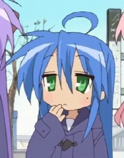 🤨 emoji Konata Izumi Telegram sticker 21 of 77