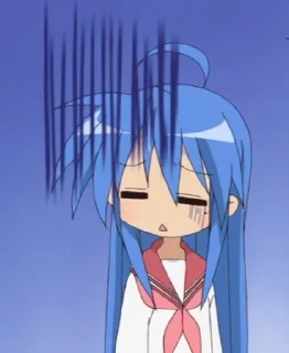 😔 emoji Konata Izumi Telegram sticker 18 of 77