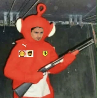 Sticker from f1 meme