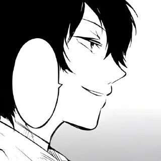 ♠️ emoji Osamu Dazai ≈ @wujsed Telegram sticker 7 of 74