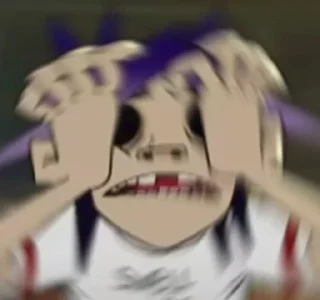 😱 emoji 2-D (Gorillaz) Telegram sticker 22 of 120